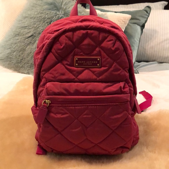 Marc Jacobs Handbags - Marc Jacobs quilted pink backpack